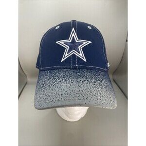 Reebok on Field Fitted Hat Dallas Cowboys Large XL Blue Gray Paint Splatter NWOT